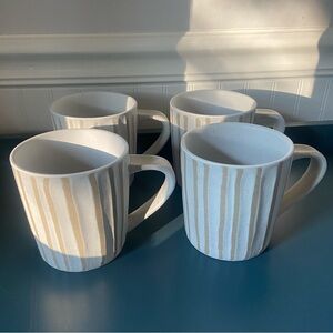 Anthropologie Porcelain Amber Lewis
Mug Set of 4